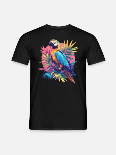 Papageie Papagei - Mænd T-shirt - sort