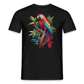 Parrot Parrot Parrot - Men's T-Shirt - black - Front - AI Model Male 178 light (178cm)