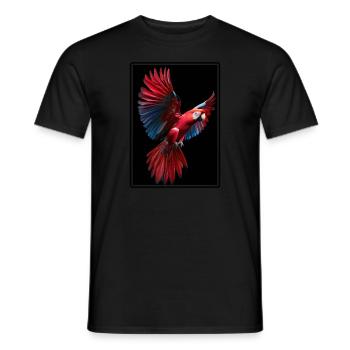 Papageie Papagei - Männer T-Shirt - Schwarz - Vorne - AI Model Male 178 light (178cm)