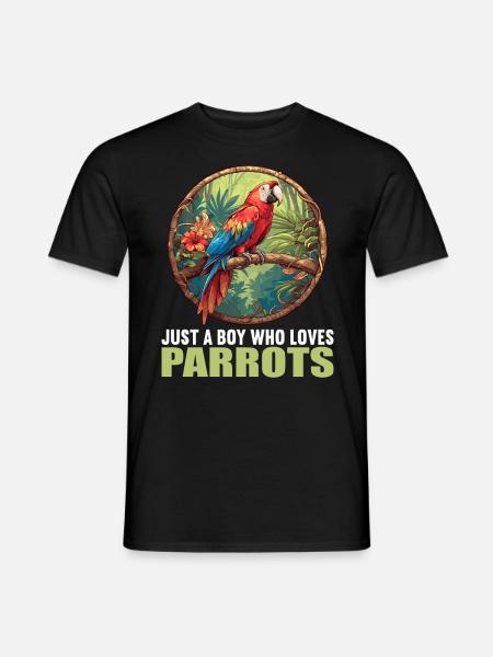 Parrot Parrot Parrot - Men's T-Shirt - black
