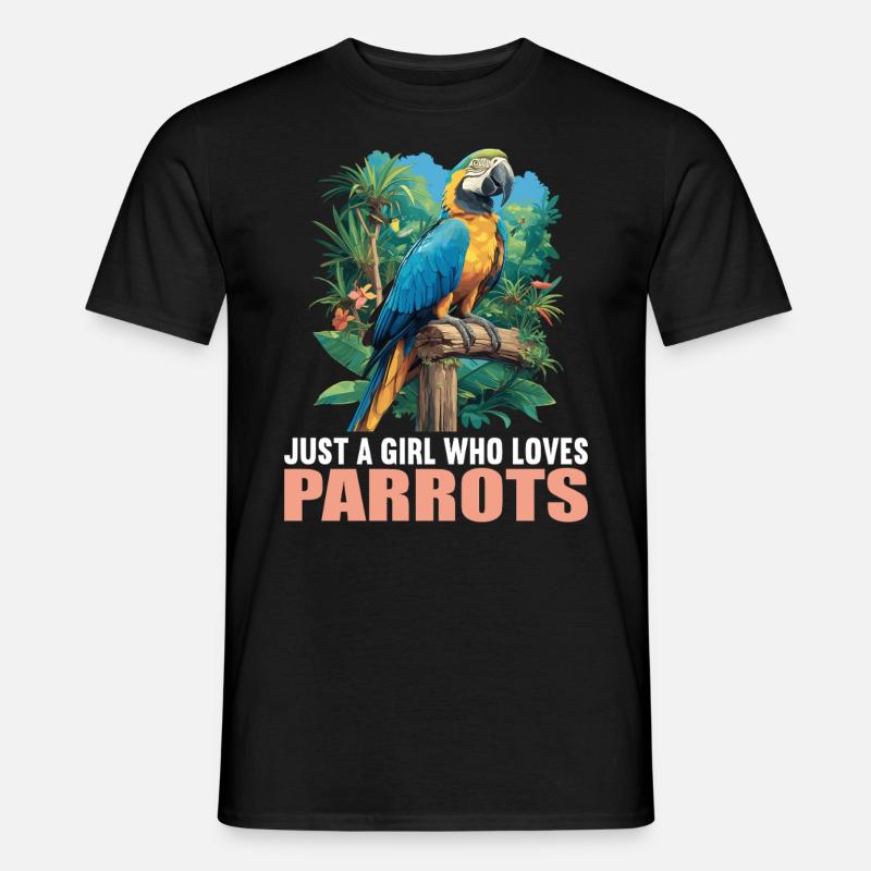 Papageie Papagei - Männer T-Shirt - Schwarz