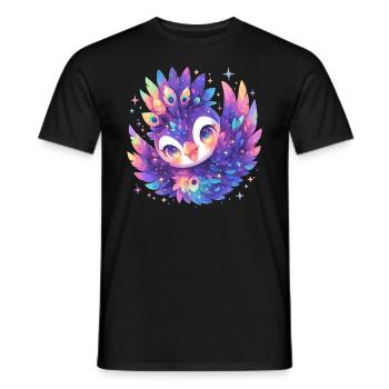 Paons Paon - T-shirt homme - noir - Devant - AI Model Male 178 light (178cm)
