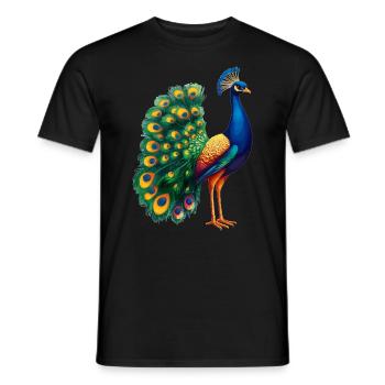 Paons Paon - T-shirt homme - noir - Devant - AI Model Male 178 light (178cm)