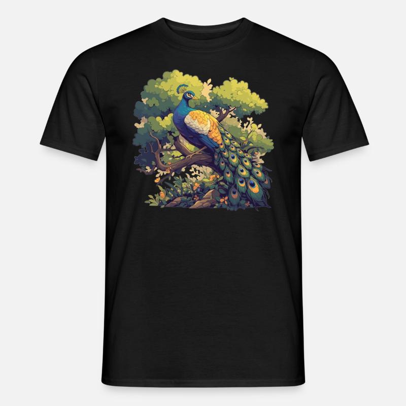 Peacocks Peacock - Men's T-Shirt - black