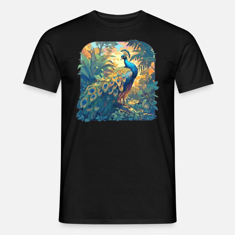 Peacocks Peacock - Men's T-Shirt - black