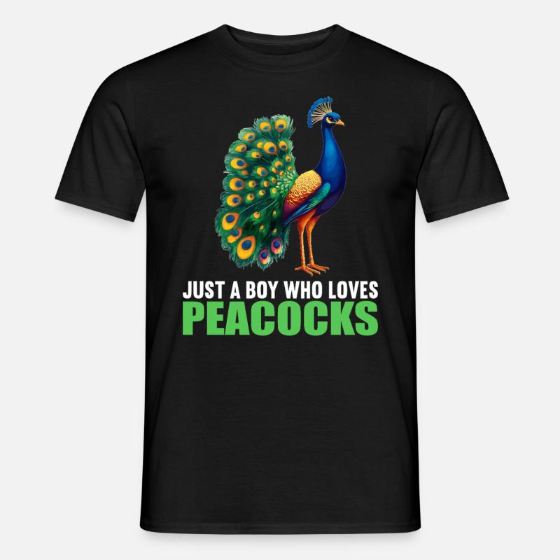 Peacocks Peacock - Men's T-Shirt - black