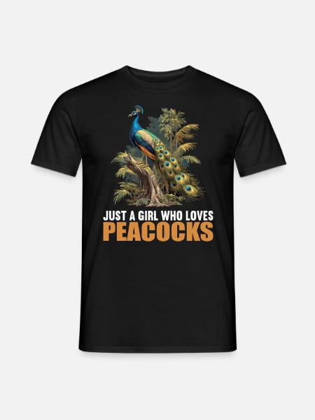 Peacocks Peacock - Men's T-Shirt - black