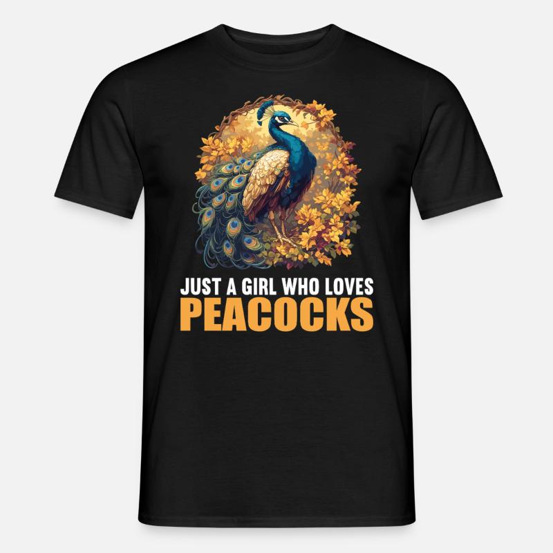 Peacocks Peacock - Men's T-Shirt - black