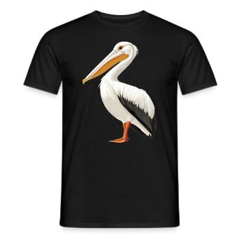 Pelicans Pelican - Men's T-Shirt - black - Front - AI Model Male 178 light (178cm)