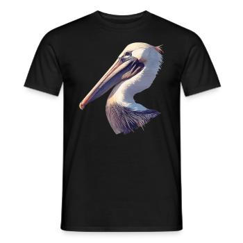 Pelikane Pelikan - Männer T-Shirt - Schwarz - Vorne - AI Model Male 178 light (178cm)