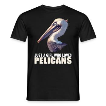 Pelicans Pelican - Men's T-Shirt - black - Front - AI Model Male 178 light (178cm)
