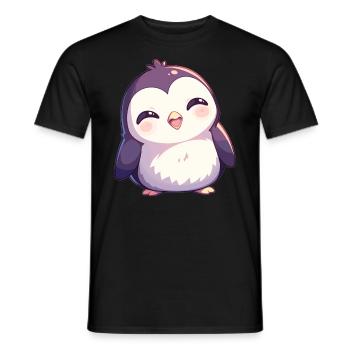 Pinguine Pinguin - Männer T-Shirt - Schwarz - Vorne - AI Model Male 178 light (178cm)