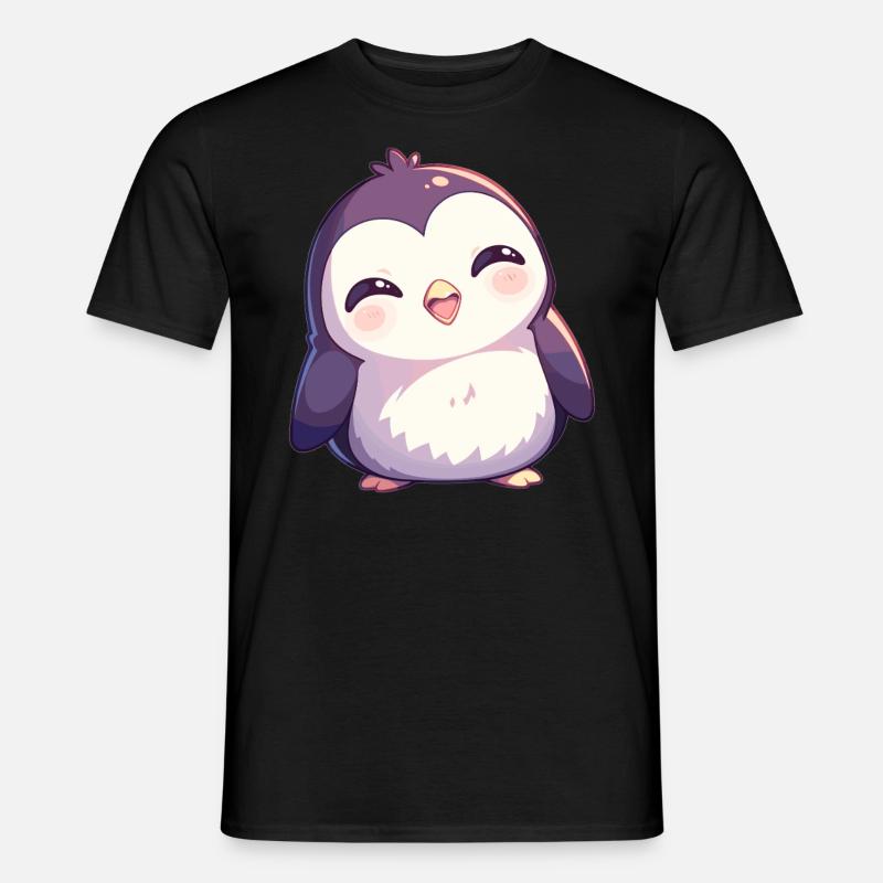 Pinguine Pinguin - Männer T-Shirt - Schwarz