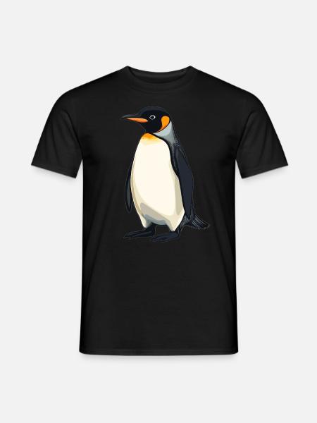 Pinguine Pinguin - Männer T-Shirt - Schwarz