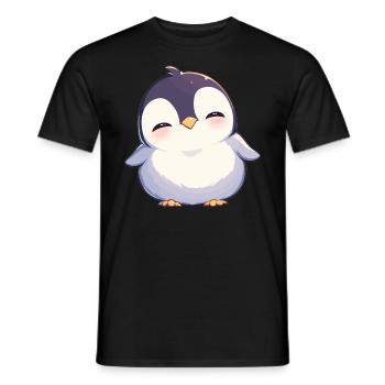 Pinguine Pinguin - Männer T-Shirt - Schwarz - Vorne - AI Model Male 178 light (178cm)