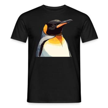 Pinguine Pinguin - Männer T-Shirt - Schwarz - Vorne - AI Model Male 178 light (178cm)