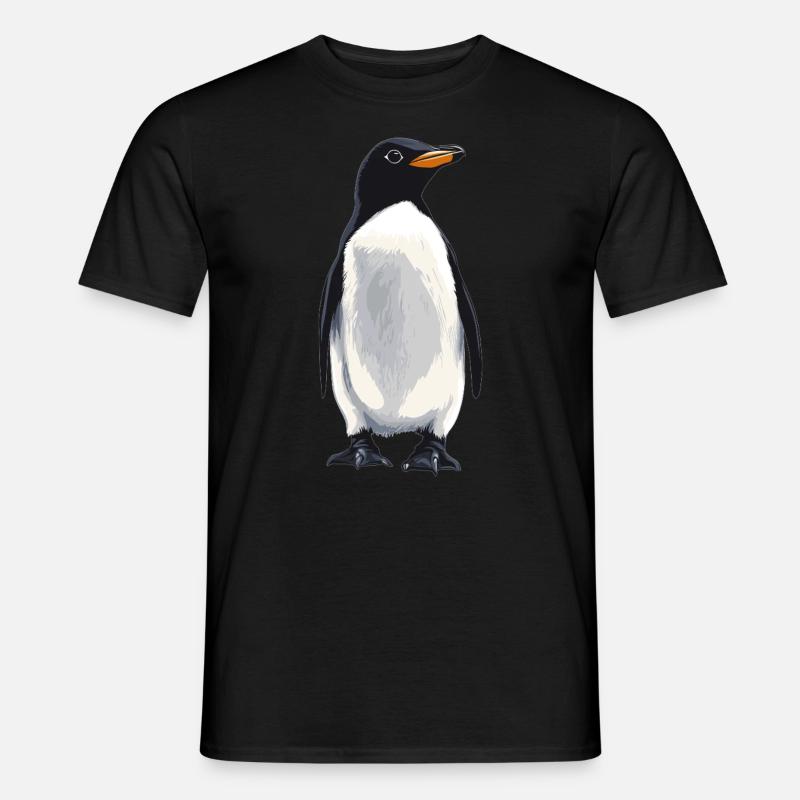 Pinguine Pinguin - Männer T-Shirt - Schwarz