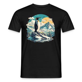 Pingouins Pingouin - T-shirt homme - noir - Devant - AI Model Male 178 light (178cm)