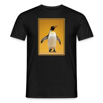 Pinguine Pinguin - Männer T-Shirt - Schwarz - Vorne - AI Model Male 178 light (178cm)