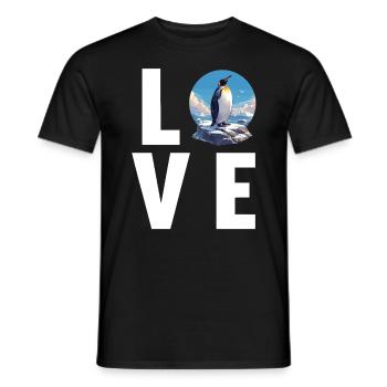 Pinguini Pinguino - T-shirt uomo - nero - Fronte - AI Model Male 178 light (178cm)