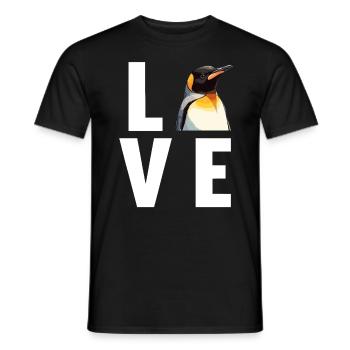 Pinguine Pinguin - Männer T-Shirt - Schwarz - Vorne - AI Model Male 178 light (178cm)