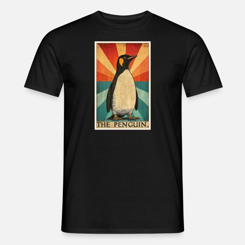 Pinguine Pinguin - Männer T-Shirt - Schwarz