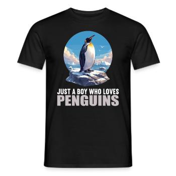 Pingouins Pingouin - T-shirt homme - noir - Devant - AI Model Male 178 light (178cm)
