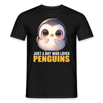 Pingouins Pingouin - T-shirt homme - noir - Devant - AI Model Male 178 light (178cm)