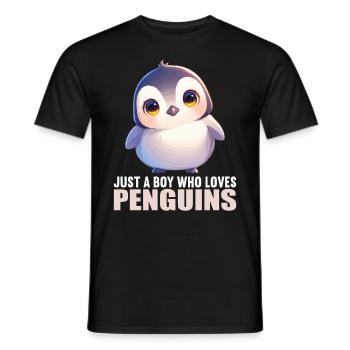 Pingouins Pingouin - T-shirt homme - noir - Devant - AI Model Male 178 light (178cm)