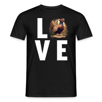 Pheasants Pheasant - Men's T-Shirt - black - Front - AI Model Male 178 light (178cm)