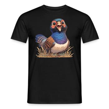 Pheasants Pheasant - Men's T-Shirt - black - Front - AI Model Male 178 light (178cm)