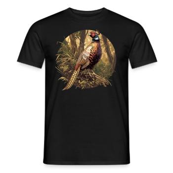 Pheasants Pheasant - Men's T-Shirt - black - Front - AI Model Male 178 light (178cm)