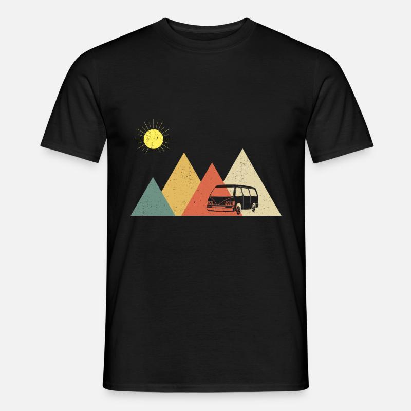 Camper Bus Caravan Camper Bus - Männer T-Shirt - Schwarz