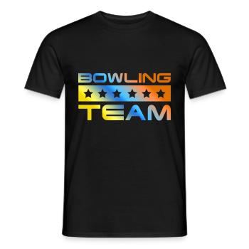Bowling Crew Colorful - Men's T-Shirt - black - Front - AI Model Male 178 light (178cm)