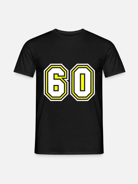Symbole de 60 chiffres - T-shirt homme - noir