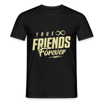 Friendship Best Friends - Men's T-Shirt - black - Front - AI Model Male 178 light (178cm)
