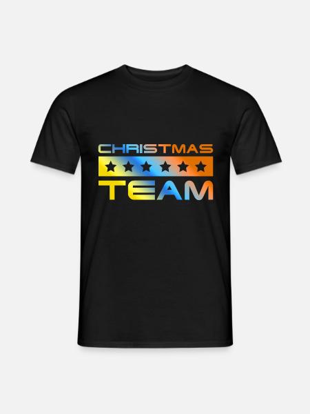 Christmas Crew Bunt - Männer T-Shirt - Schwarz