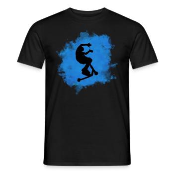 Freestyle-Roller - Männer T-Shirt - Schwarz - Vorne - AI Model Male 178 light (178cm)