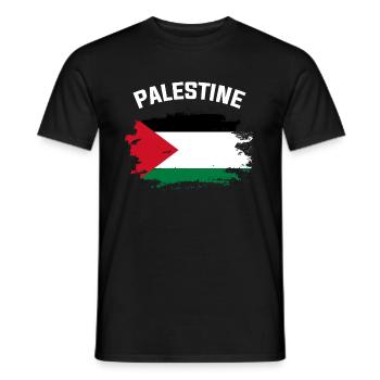 Palestine - Men's T-Shirt - black - Front - AI Model Male 178 light (178cm)
