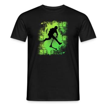 freestyle scooter - Men's T-Shirt - black - Front - AI Model Male 178 light (178cm)
