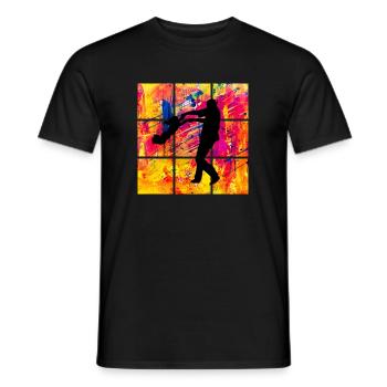 Père et fille - T-shirt homme - noir - Devant - AI Model Male 178 light (178cm)