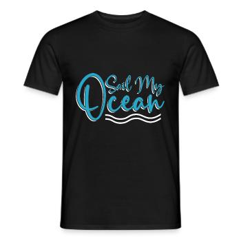 Voilier Voilier Sailor - T-shirt homme - noir - Devant - AI Model Male 178 light (178cm)
