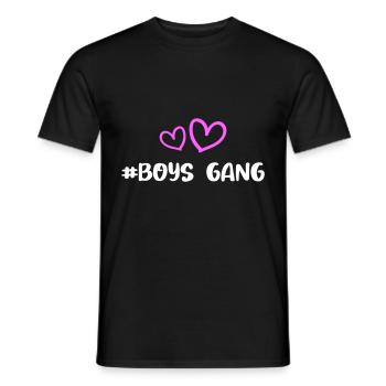 Boys Gang Herz Liebe - Männer T-Shirt - Schwarz - Vorne - AI Model Male 178 light (178cm)