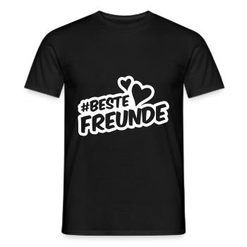 Beste Freunde Freundschaft - Männer T-Shirt - Schwarz - Vorne - AI Model Male 178 light (178cm)