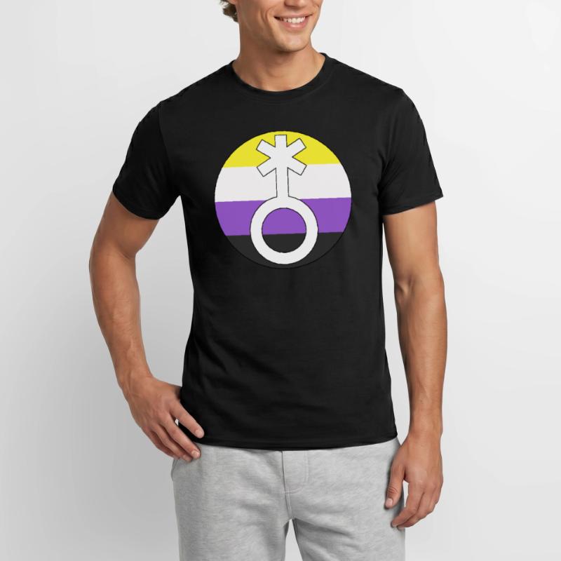 Symbol Nonbinary Non-Binary Nonbinary Gender Men’s T-shirt