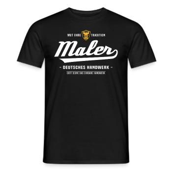 Maler Lackierer Malermeister Beruf Zunftzeichen - Männer T-Shirt - Schwarz - Vorne - AI Model Male 178 light (178cm)