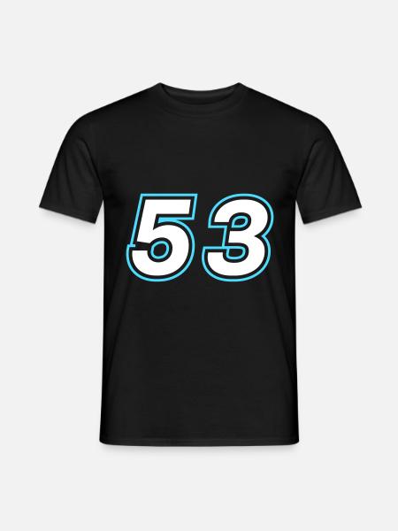 53 Number Symbol - Men's T-Shirt - black