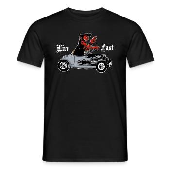 Devil's hotrod - Männer T-Shirt - Schwarz - Vorne - AI Model Male 178 light (178cm)
