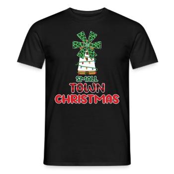 Christmas Santa Claus Gifts - Men's T-Shirt - black - Front - AI Model Male 178 light (178cm)