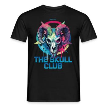 Skull Goat - The Skull Club - Männer T-Shirt - Schwarz - Vorne - AI Model Male 178 light (178cm)